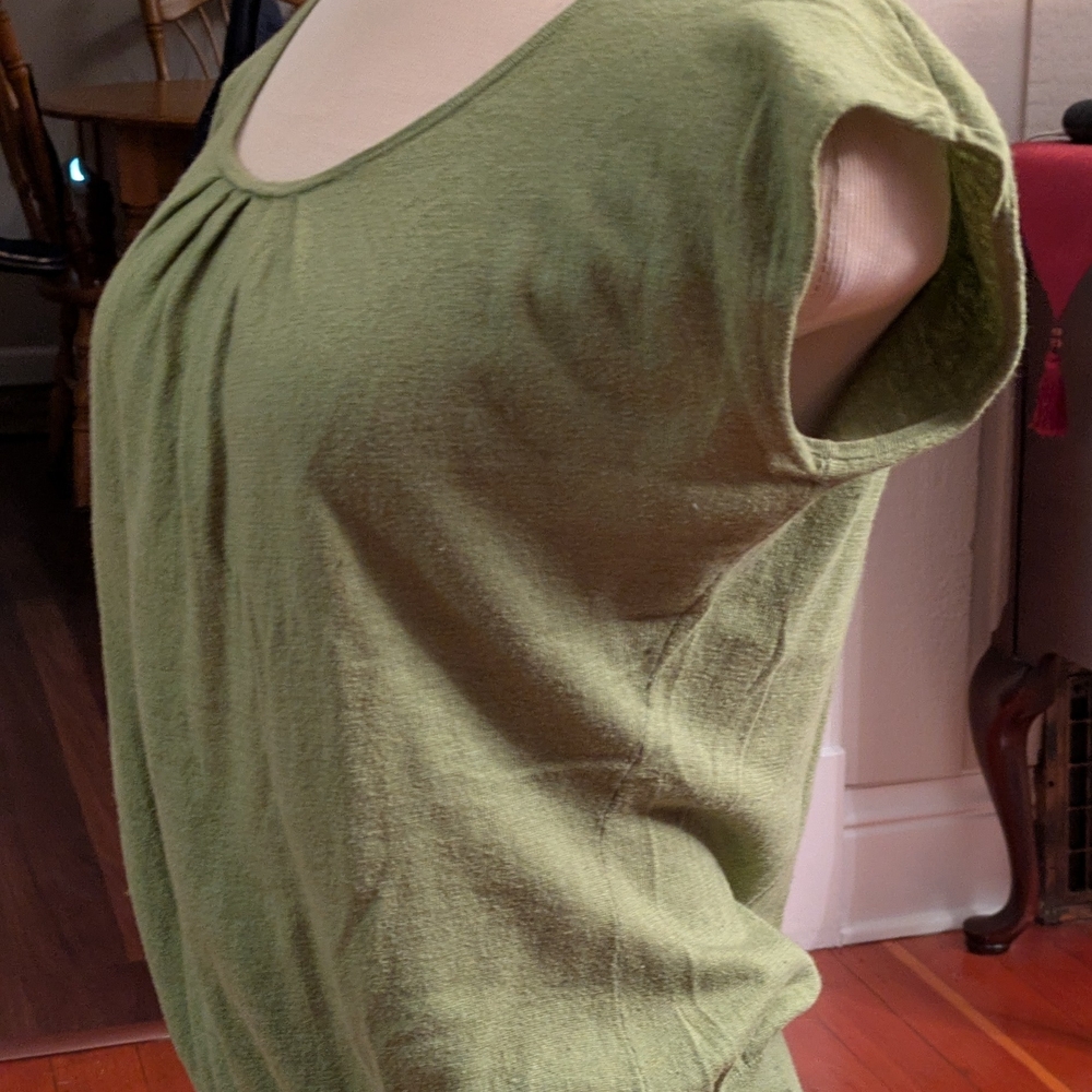Banana Republic Olive Green Women's Blouse - Picture 3 of 5
